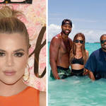 Khloe Kardashian, Tristan Thompson, Kanye West and Kim Kardashian