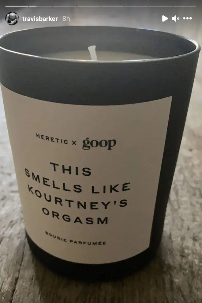 Travis raised a few eyebrows after debuting a candle that supposedly smells like his girlfriend's orgasm.