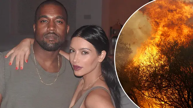Kim and Kanye saved their neighbours homes from perishing in the Woolsey Fire.