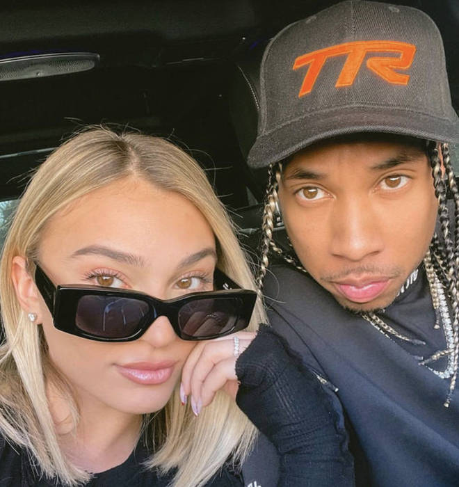 Camaryn Swanson and Tyga first sparked engagement rumours when she shared a photo wearing a ring on her left finger.