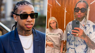 Tyga and Camaryn Swanson debut cute tattoos of each other's names in new photos
