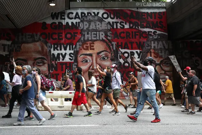 Juneteenth is marked with celebrations and marches in cities across America.