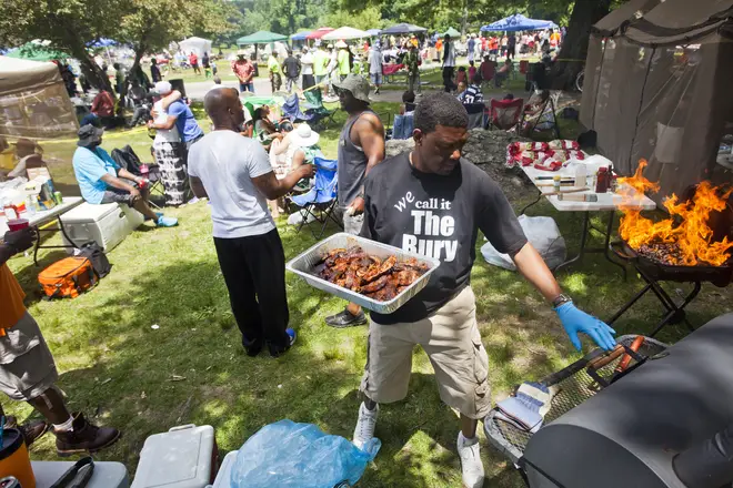 Juneteenth is celebrated by public gatherings, food and drink, street fairs & more.