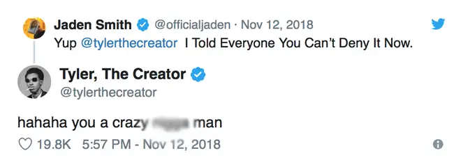 Jaden Smith and Tyler The Creator & Jaden Smith Tweets