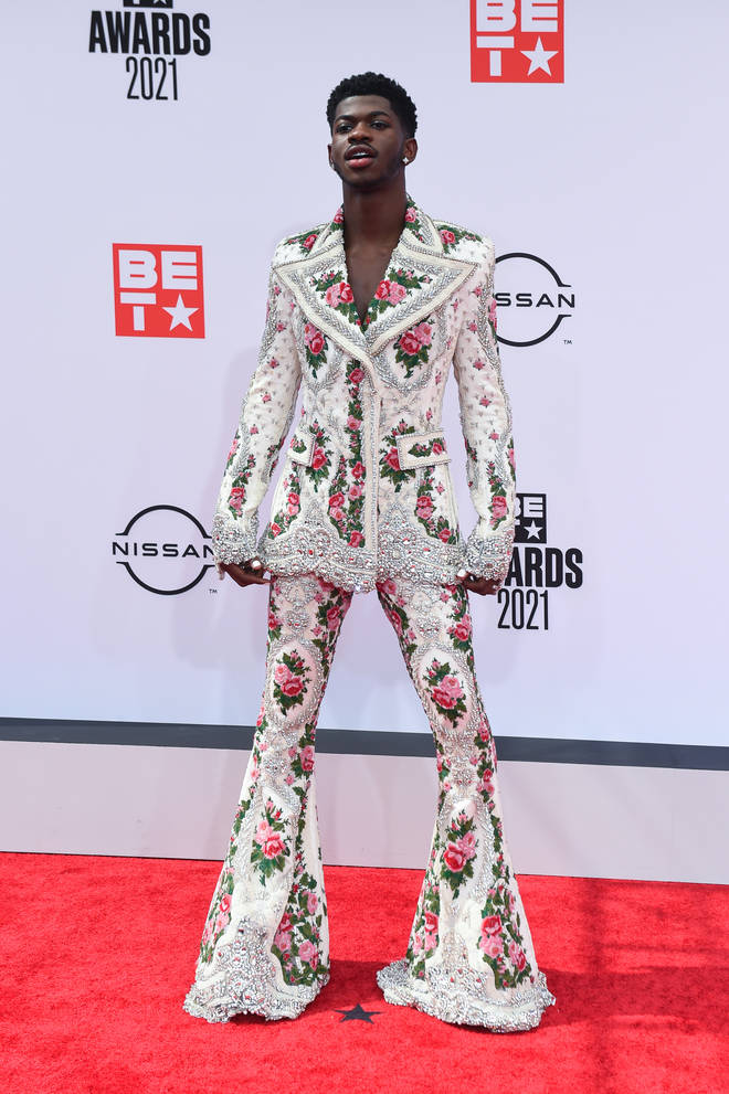 Lil Nas X's second look was equally as extravagant