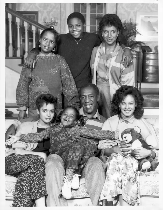 Cast portrait of "Cosby Show" for the 1984 - 85 season.