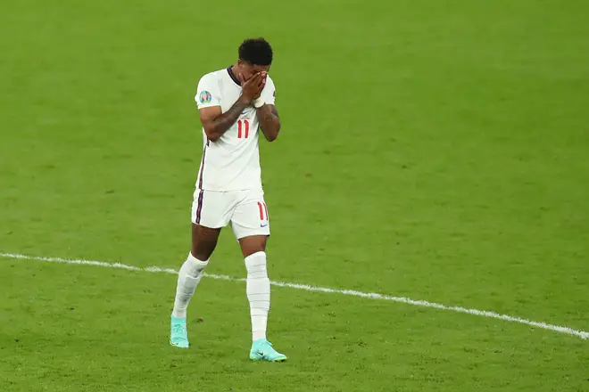 The Manchester United player spoke out after England's penalty shootout defeat to Italy in the Euro 2020 final on Sunday.