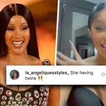Cardi B fans are convinced the star is having twins