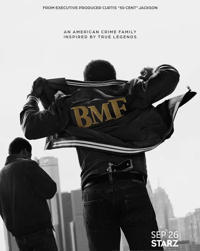 50 Cent shares BMF poster on Instagram.