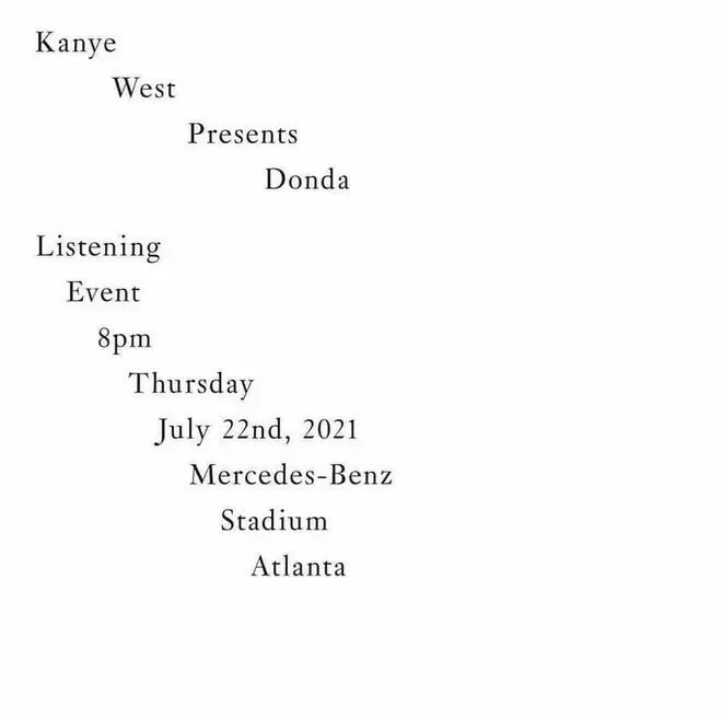 Pusha T shares details of Kanye West's album listening event on Instagram.