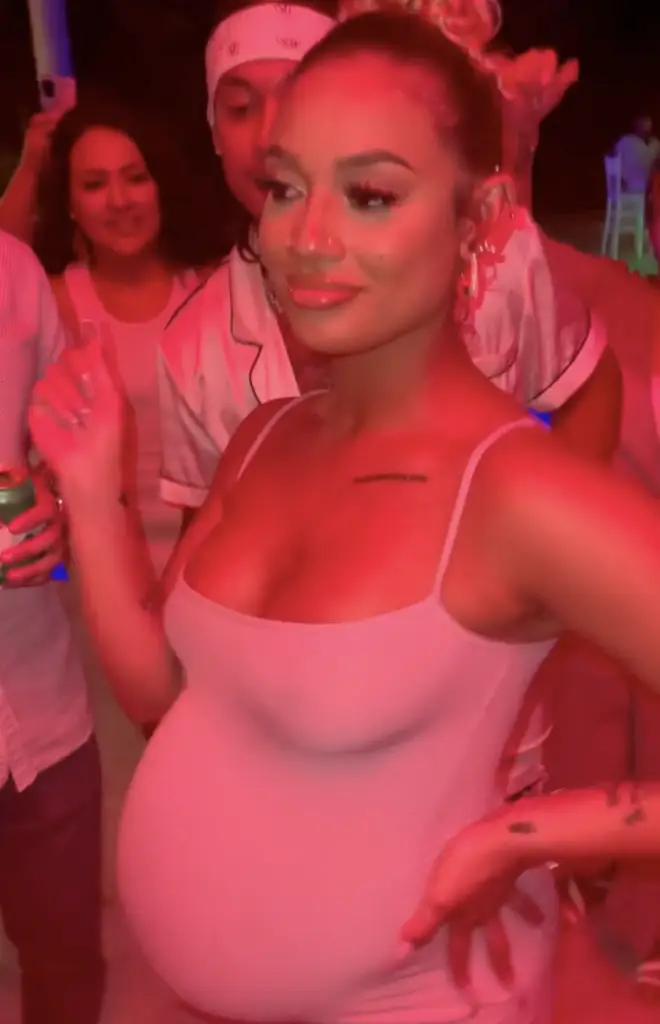 DaniLeigh parties on the dancefloor at her baby shower