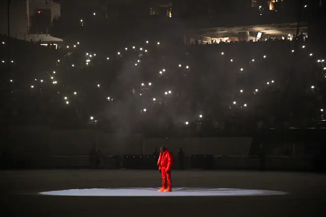 Kanye West sold out Mercedes-Benz Stadium in Atlanta with 42,000 fans for his 'Donda' listening event.