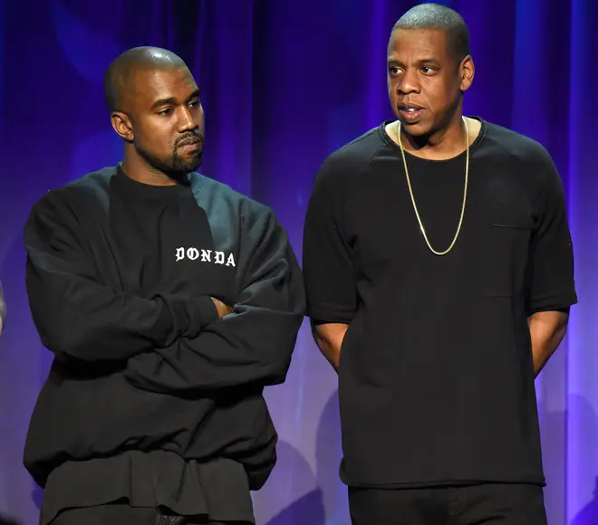 Kanye West and Jay-Z fans are excited the pair have collaborated on a track on 'Ye's new album 'Donda'.