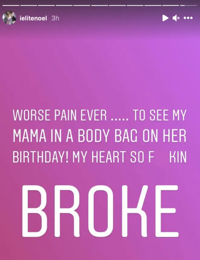 Elite Noel initially announced Frankie's passing on her Instagram story