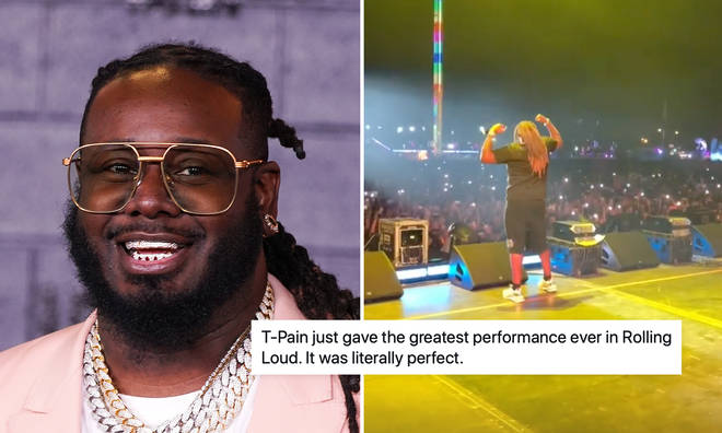 T-Pain fans react to his epic Rolling Loud Miami performance.