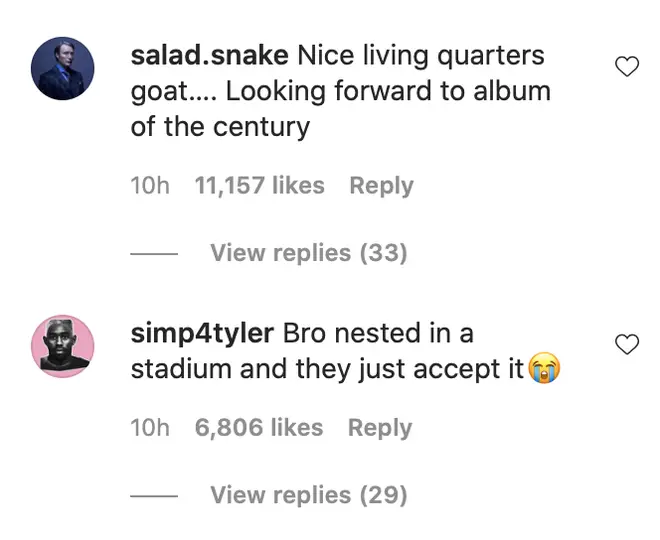Fans had mixed responses in the rappers Instagram comments