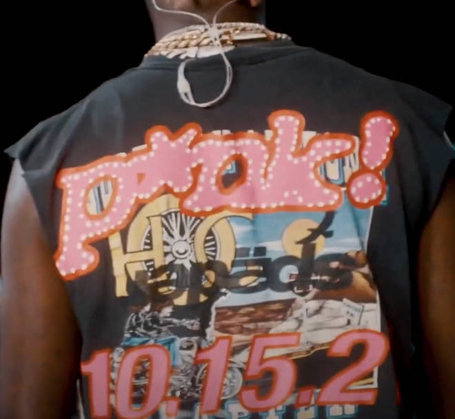 Young Thug reveals release date of his new album on the back of his T-Shirt