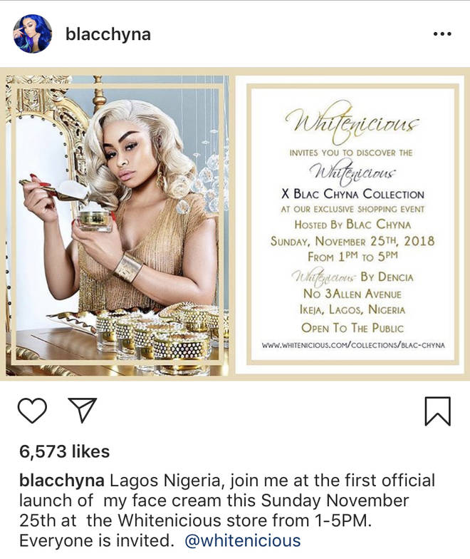 Chyna will be launching the product in Lagos, Nigeria.