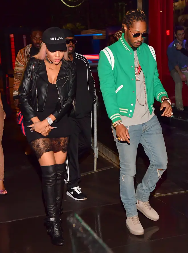 Brittni Mealy and Future spotted at a party at compound Nightclub on January 22, 2017 in Atlanta.