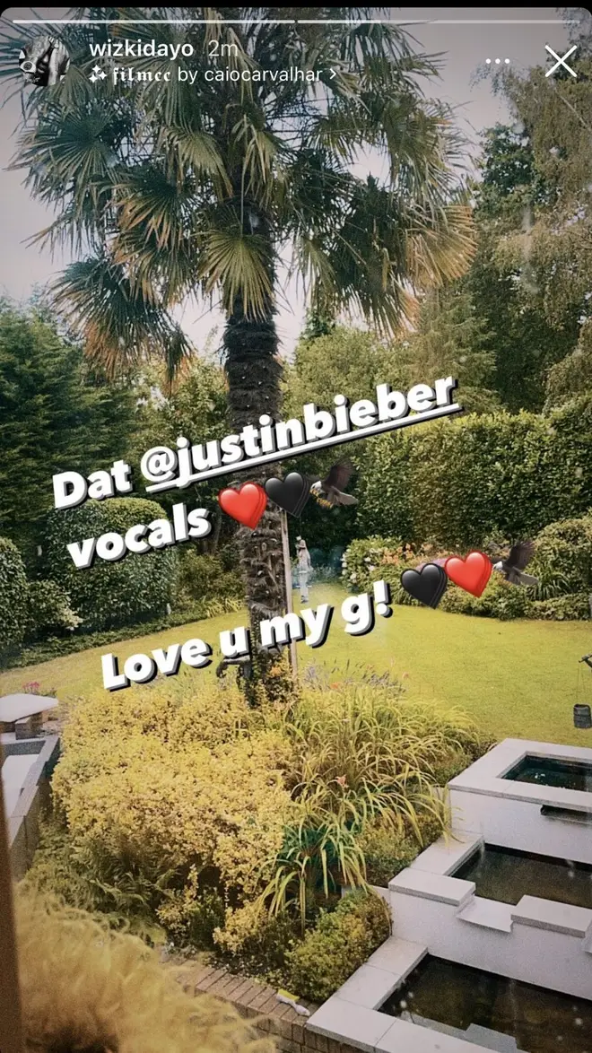WizKid supported Justin on his story