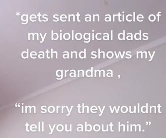 Stevie seemingly revealed that he was sent an article about his biological father being dead.