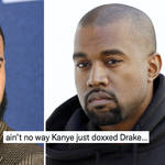 Kanye shocked fans by posting Drake's address