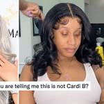 Cardi B's 'look-alike' has responded to viral comparisons of the pair.