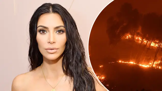 Kim revealed that it's still not safe for the family to live in their home.
