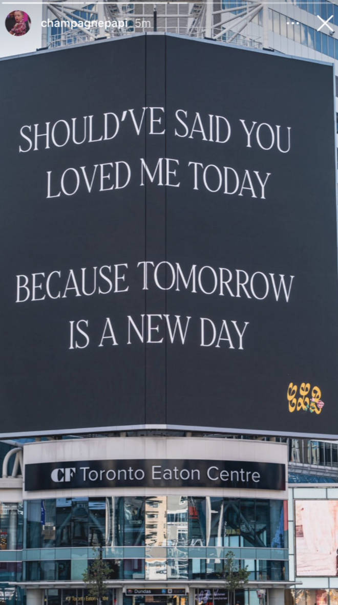Drake shares photos of his Certified Lover Boy billboards in Toronto