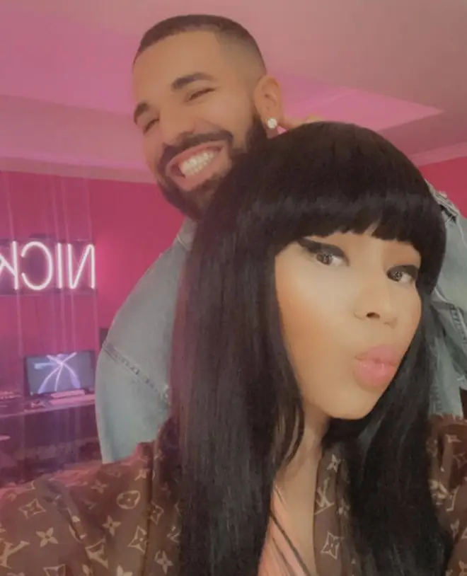 Fans spotted Drake and Nicki in the studio together