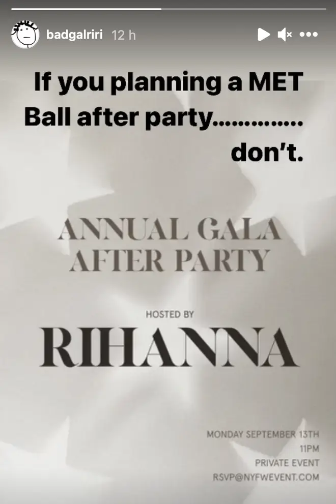 Rihanna Met Gala After Party