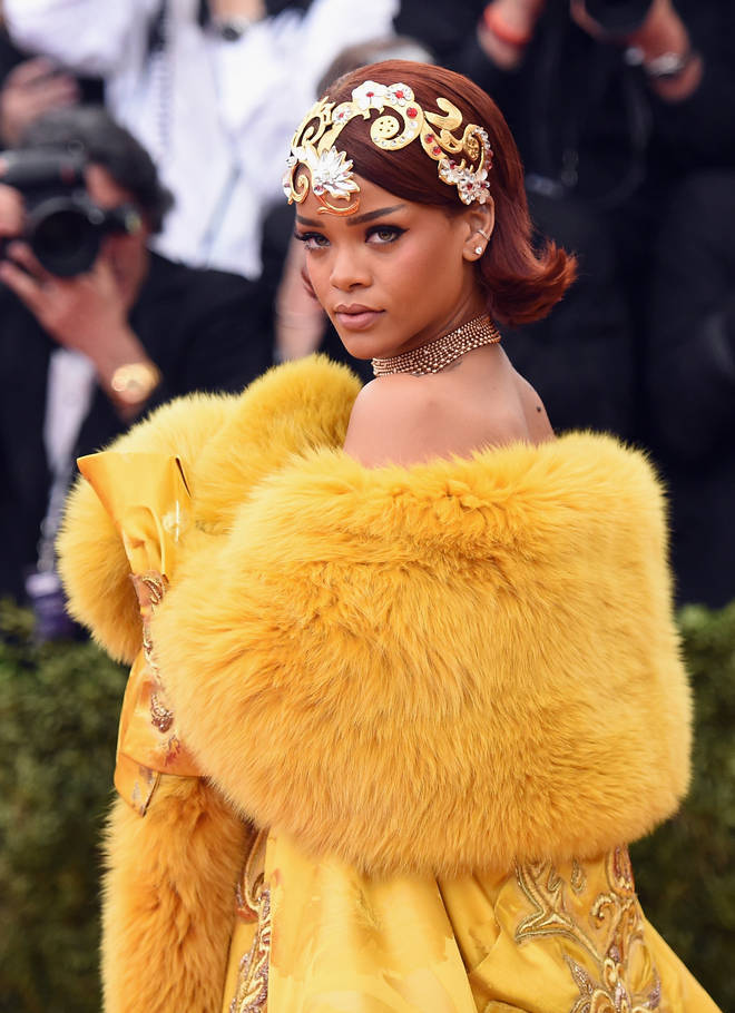 Rihanna stuns at the "China: Through The Looking Glass" Costume Institute Benefit Gala in 2015.