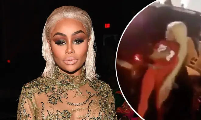 Blac Chyna was involved in a scuffle during her trip to Lagos.