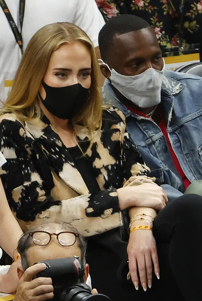 Adele ans Rich Paul were spotted together at the NBA Finals on July 17, 2021.