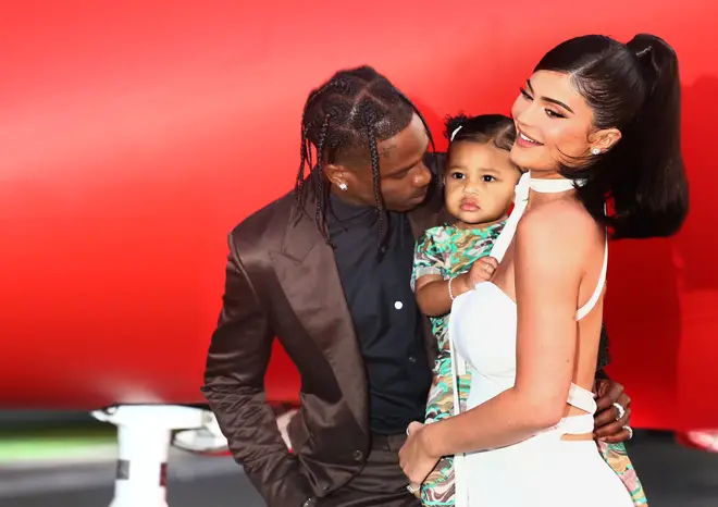 Kylie Jenner (L) and Travis Scott (R) are expecting their second child, after welcoming Stormi in 2018.
