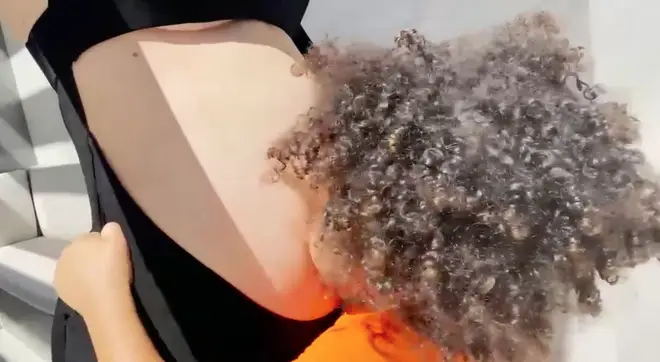 Stormi showed her new sibling some love