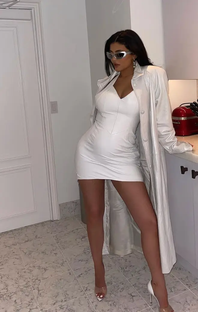 Kylie stunned in white