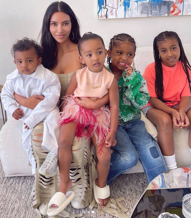 Kim Kardashian and Kanye West share four children together