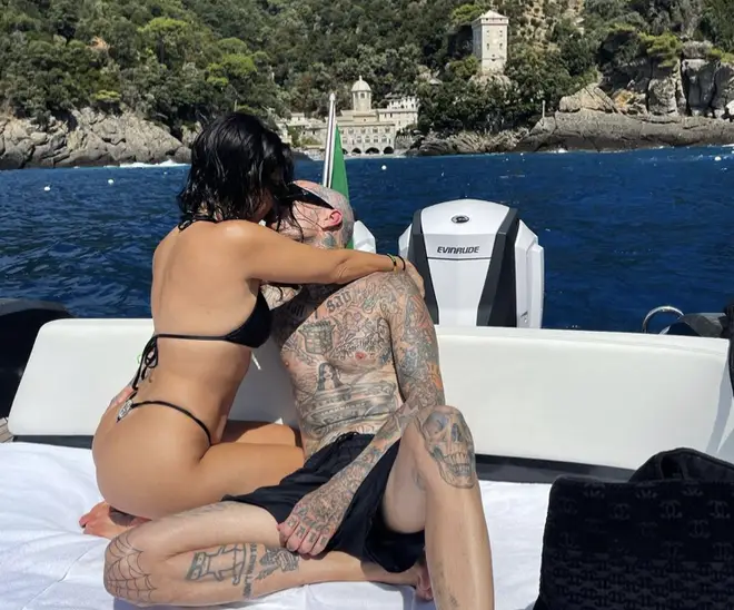 Kourtney Kardashian and her boyfriend Travis Barker went official with their romance in February.