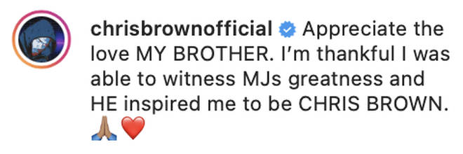 Chris Brown shows gratitude for being compared to Michael Jackson by Boosie Badazz.