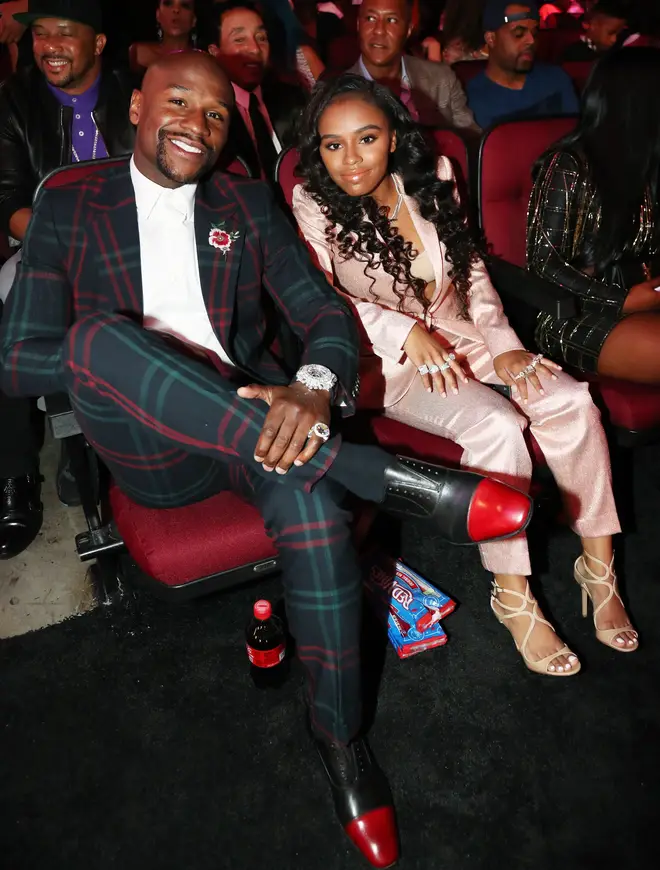 Floyd Mayweather is Iyanna "Yaya" Mayweather&squot;s father, whom he shares with Melissia Brim.