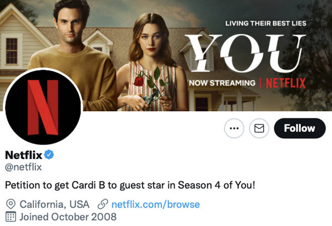 Netflix teases fans with their new Twitter bio
