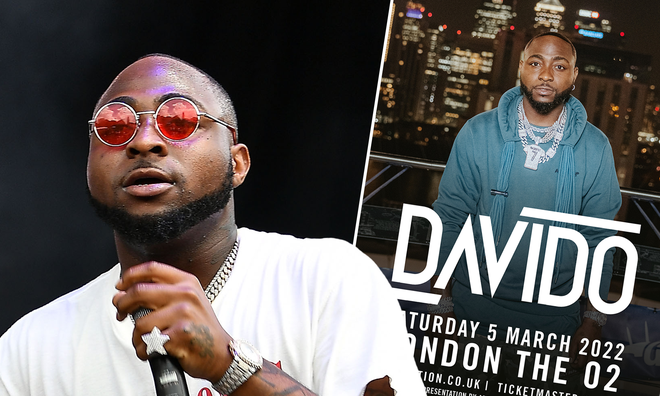 Davido at London's O2 Arena 2022: dates, tickets, times and more