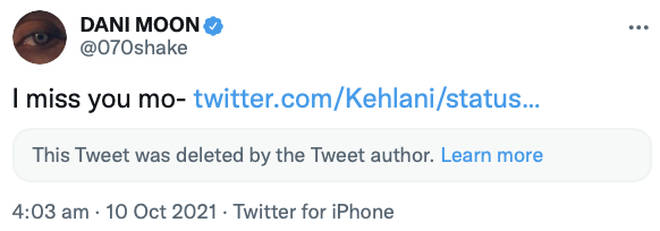 070 Shake lets her fans know she misses Kehlani.