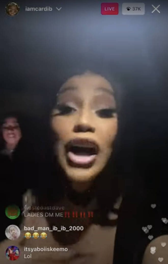 Cardi B says rappers "need to stop doing lean and smoking weed" during her Instagram Live