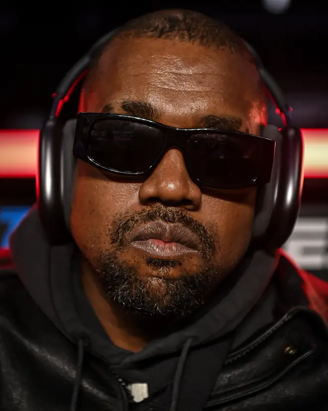 Kanye West was spotted at the State Farm Arena on October 23, 2021 in Atlanta, Georgia.