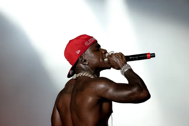 DaBaby performing at Rolling Loud Miami 2021