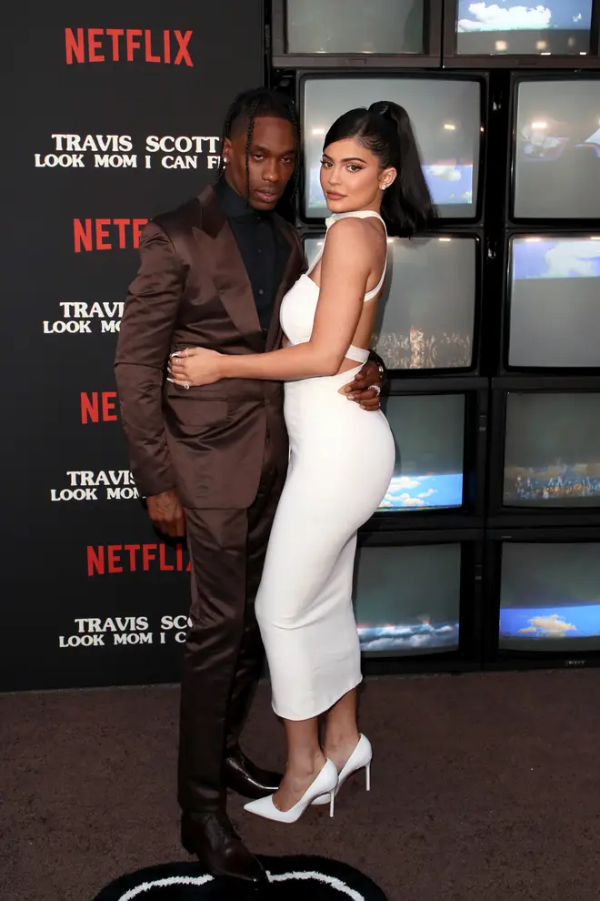 Travis Scott and Kylie Jenner at the Premiere Of Netflix&squot;s "Travis Scott: Look Mom I Can Fly"