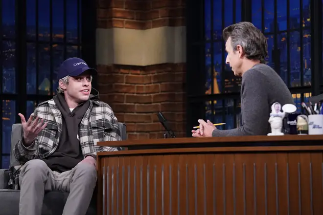 Pete Davidson appears on Late Night with Seth Meyers
