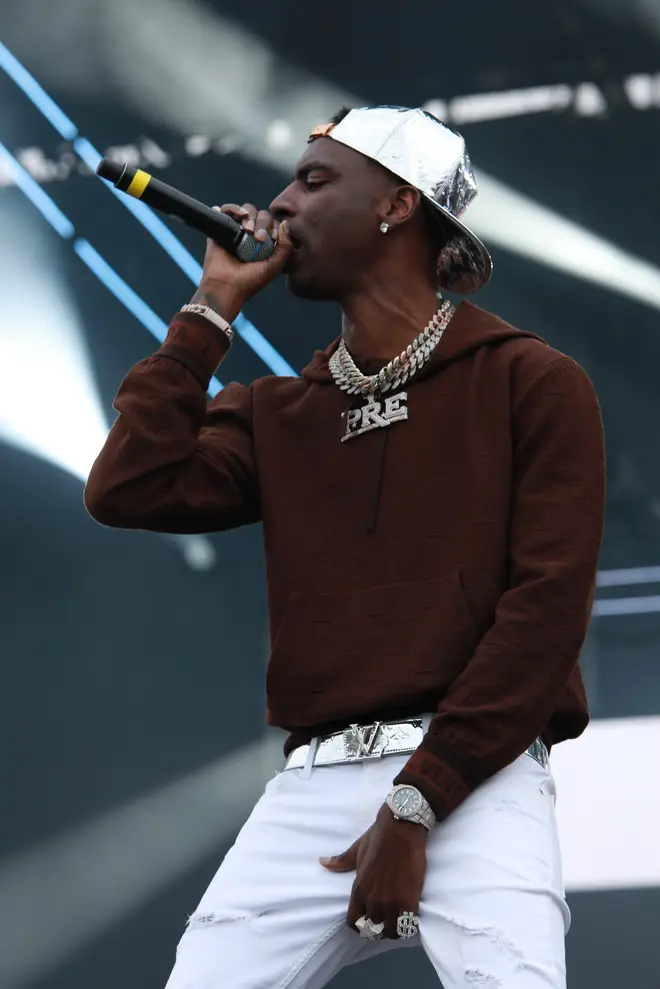 Young Dolph performing at Rolling Loud New York 2021